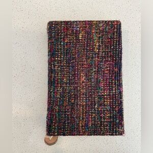 Multicolor journal. Cover created from recycled silk saris